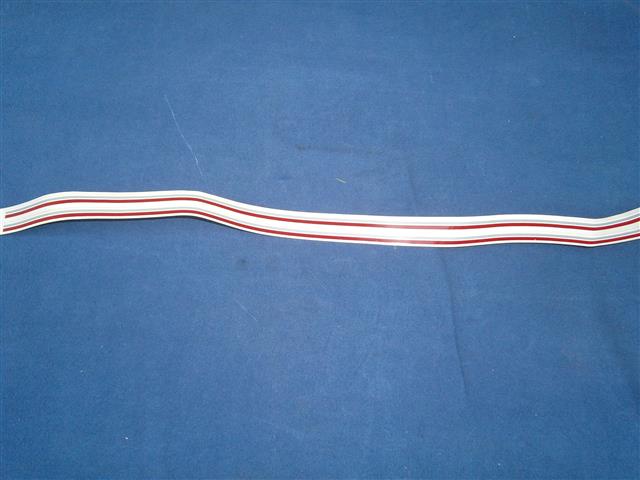 Zierstreifen 2x Weiß Grau Rot 620mm  R80GS,100GS, Paris Dakar 1990-1995